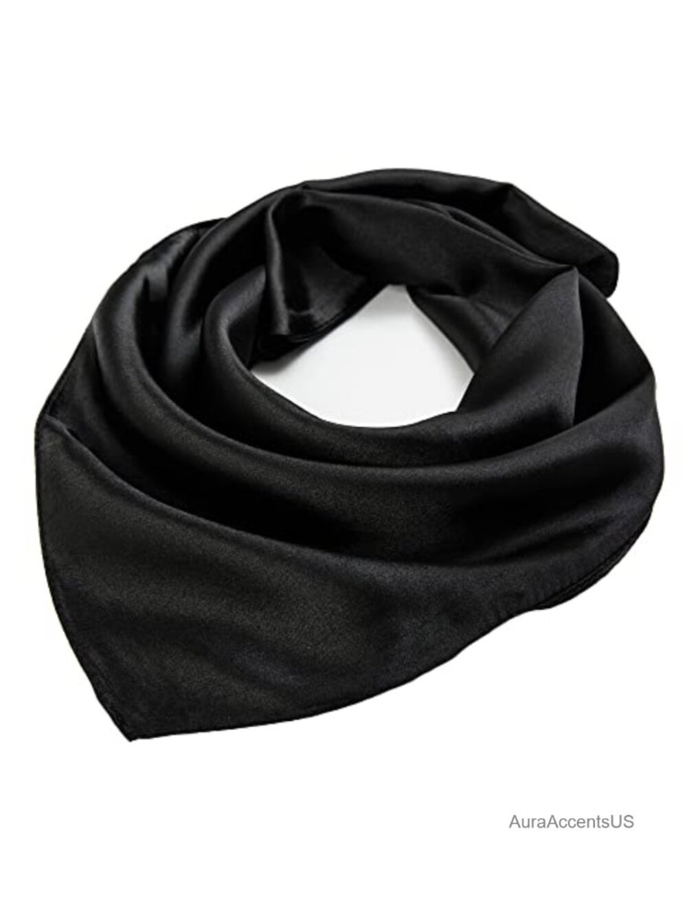 Silk Like Square Scarf Lightweight Polyester Neck Scarf for Women